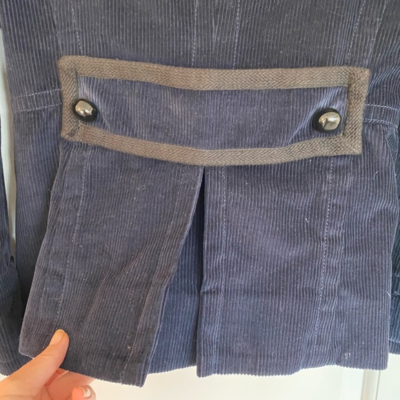 marc jacobs navy corduroy with black trim jacket 6 - Picture 5 of 6
